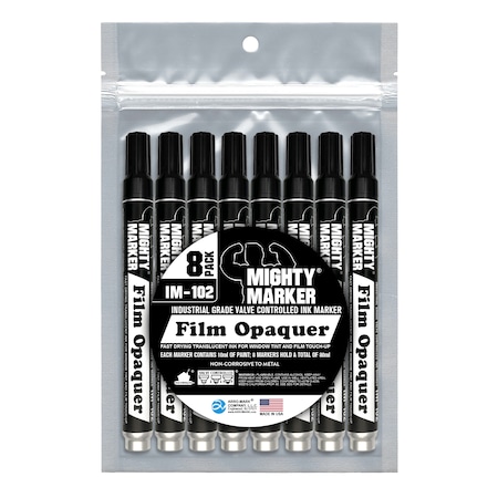 Mighty Marker IM-102 Film Opaquer, Black Color Family, 8PK 01102